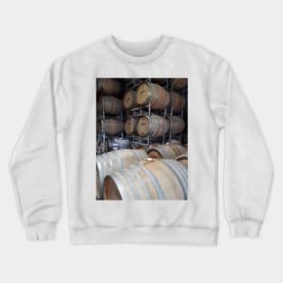 A Barrel of Fun - Adelaide Hills Wine Region - Fleurieu Peninsula - by South Australian artist Avril Thomas Crewneck Sweatshirt